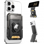 SUPCASE Manyetik C�zdan ve MagSafe AirTag Stand-Dark