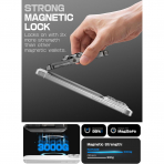 SUPCASE Manyetik C�zdan ve MagSafe AirTag Stand-Dark