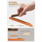 SUPCASE Manyetik C�zdan ve MagSafe AirTag Stand-Brown