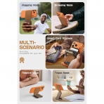 SUPCASE Manyetik C�zdan ve MagSafe AirTag Stand-Brown