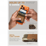 SUPCASE Manyetik C�zdan ve MagSafe AirTag Stand-Brown