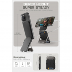 SUPCASE Manyetik Czdan ve MagSafe ile Uyumlu Stand-Black