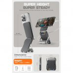 SUPCASE Manyetik Czdan ve MagSafe ile Uyumlu Stand-Silver