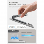 SUPCASE Manyetik Czdan ve MagSafe ile Uyumlu Stand-Silver