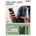 SUPCASE Manyetik Czdan ve Stand-Battle Green