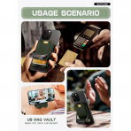 SUPCASE Manyetik Czdan ve Stand-Battle Green