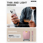 SUPCASE Manyetik Czdan ve Stand-Blush Pink 