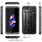SUPCASE OnePlus 5 Kemer Klipsli Klf/Ekran Koruyucu-Black-Black