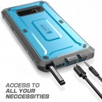 SUPCASE Samsung Galaxy Note 8 Kemer Klipsli Klf-Blue