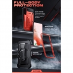 SUPCASE Unicorn Beetle Pro Serisi Galaxy S22 Plus Klf-Red