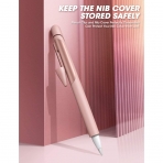 SUPCASE Apple Pencil 1 Silikon Koruyucu Klf-Rose