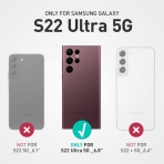 SUPCASE UB Edge Pro Serisi Samsung Galaxy S22 Ultra Klf-Wine