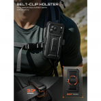 SUPCASE UB Pro iPhone 18 Pro Max Kemer Klipsi K�l�f-Black