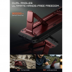 SUPCASE UB Pro iPhone 18 Pro Max Kemer Klipsi K�l�f-Burgundy