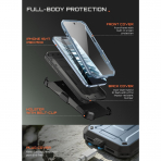SUPCASE UB Pro iPhone 18 Pro Max Kemer Klipsi K�l�f-Glacier Blue