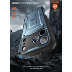 SUPCASE UB Pro iPhone 18 Pro Max Kemer Klipsi K�l�f-Glacier Blue