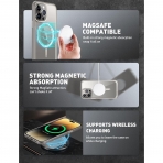SUPCASE Unicorn Beetle Mag Apple iPhone 15 Pro effaf Klf -Gray