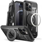 SUPCASE Unicorn Beetle Pro Mag Serisi iPhone 13 Pro Max Klf (MIL-STD-810G)-Black