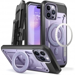 SUPCASE Unicorn Beetle Pro Mag Serisi iPhone 14 Pro Max Klf (MIL-STD-810G)-Purple