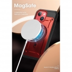 SUPCASE Unicorn Beetle Pro Mag Serisi Apple iPhone 15 Klf (MIL-STD-810G)-Krmz