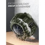 SUPCASE Unicorn Beetle Pro Serisi Galaxy Watch 4 Klf (46mm)-Dark Green