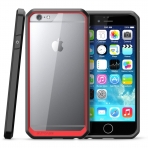 SUPCASE iPhone 6 / 6S Unicorn Beetle Serisi Hybrid Bumper Klf-Clear Red