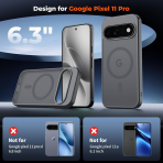 SUPFINE Google Pixel 11 Pro Manyetik K�l�f-Titanium Gray