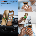 SUPFINE Google Pixel 11 Pro Manyetik K�l�f-Brown