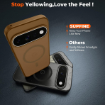 SUPFINE Google Pixel 11 Pro Manyetik K�l�f-Brown