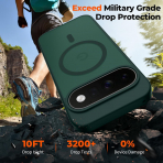 SUPFINE Google Pixel 11 Pro Manyetik K�l�f-Forest Green