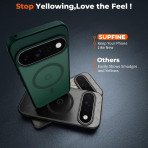 SUPFINE Google Pixel 11 Pro Manyetik K�l�f-Forest Green