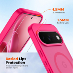 SUPFINE Google Pixel 11 Pro Manyetik K�l�f-Hot Pink
