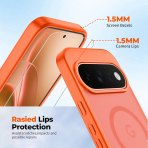 SUPFINE Google Pixel 11 Pro Manyetik K�l�f-Orange