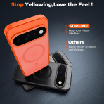 SUPFINE Google Pixel 11 Pro Manyetik K�l�f-Orange