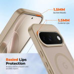 SUPFINE Google Pixel 11 Pro Manyetik K�l�f-Pink Gold
