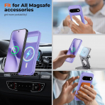 SUPFINE Google Pixel 11 Pro Manyetik K�l�f-Purple