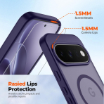 SUPFINE Google Pixel 11 Pro Manyetik K�l�f-Dark Purple