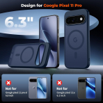 SUPFINE Google Pixel 11 Pro Manyetik K�l�f-Sapphire Blue