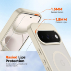 SUPFINE Google Pixel 11 Pro XL Manyetik K�l�f -Stone
