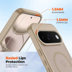 SUPFINE Google Pixel 11 Pro XL Manyetik K�l�f -Pink Gold
