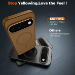 SUPFINE Google Pixel 11 Pro XL Manyetik K�l�f -Brown