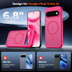 SUPFINE Google Pixel 11 Pro XL Manyetik K�l�f -Hot Pink