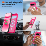 SUPFINE Google Pixel 11 Pro XL Manyetik K�l�f -Hot Pink