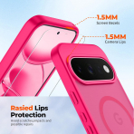 SUPFINE Google Pixel 11 Pro XL Manyetik K�l�f -Hot Pink