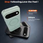 SUPFINE Google Pixel 11 Pro XL Manyetik K�l�f -Light Green