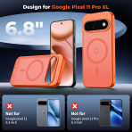 SUPFINE Google Pixel 11 Pro XL Manyetik K�l�f -Orange