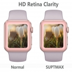 SUPTMAX Apple Watch Cam Ekran Koruyucu (38 mm)-Rose Gold