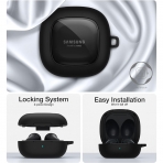 SURITCH Galaxy Buds FE/Buds2 Pro Uyumlu Klf -Black