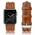 SWEES Deri Apple Watch Kay (45mm)-Retro Saddle Brown