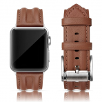 SWEES Deri Apple Watch Kay (45mm)-Lichee Brown